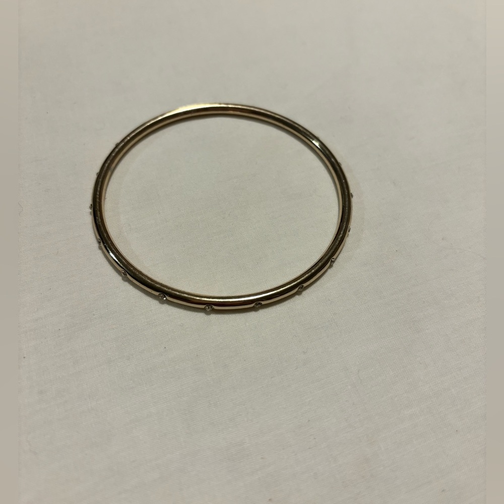 The Limited silver bangle with crystals, 3” - Picture 2 of 4